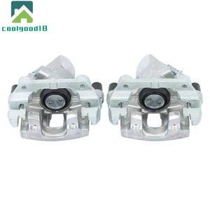 2× Rear Brake Calipers w/ Bracket For 2004-2008 Mazda 3 2005-2011 Volvo S40 V50 - Picture 1 of 11