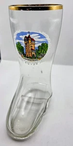 Vintage 1980er Grafenwöhr Bavaria Germany 6" Bierglas mit kultigem Wasserturm - Bild 1 von 3