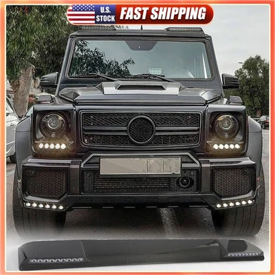 Spoiler de teto dianteiro LED DRL para W463 Mercedes-Benz G-class G63 G Wagon 2004-2018 - Imagem 1 de 4