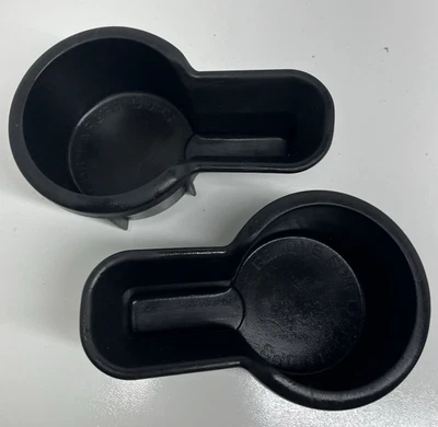 2000-2004 Nissan Xterra Center Console Cup Drink Holder Insert Pair Set of 2 OEM - Image 1 of 4