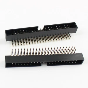 2Pcs 2mm 2.0mm Pitch 44 Pin Right Angle Male Shrouded IDC Box Header Connector - Picture 1 of 7