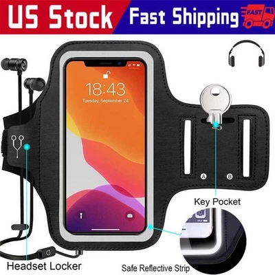 Waterproof Armband Case Sports Running Exercise Arm Band Phone Holder KeyBag LOT - Image 1 of 4