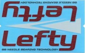 Cannondale Lefty Wrap Decal/Sticker Grey + Red - Picture 1 of 1