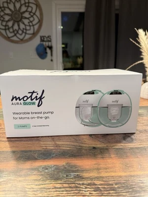 Motif Aura Glow Wearable Breast Pump Hands Free With Nightlight - Image 1 of 4