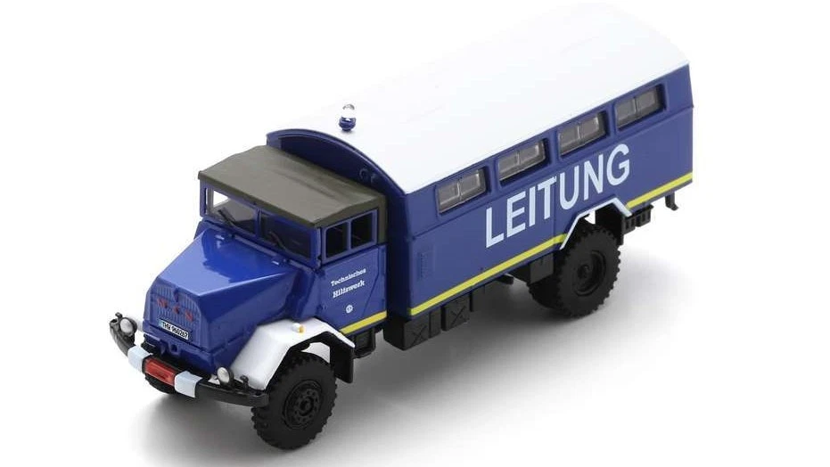 Man 630 L21ae Thw Blue (die Cast) 1:87 Model SCHUCO - Immagine 1 di 1