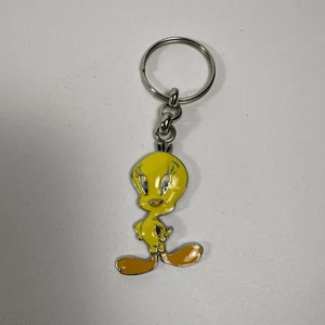 Vintage Tweety Vogel Schlüsselanhänger Ring Looney Tunes - Bild 1 von 2