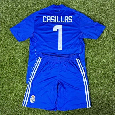 Pantalones Cortos Camiseta Adidas Vintage Casillas Real Madrid 08-09 GK Visitante Talla L Original Foto 1 de 4