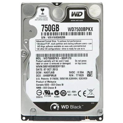 Western Digital 750GB WD7500BPKX 7200RPM 16MB SATA 2.5" Laptop HDD Hard Drive - Image 1 of 4