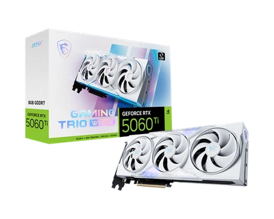 MSI GeForce RTX™ 5060 Ti 8G GAMING TRIO WHITE GPU - Image 1 of 4