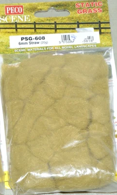 HO-1/87 paisaje PECO escena hierba estática PSG-608 6mm paja, listo para plantar, Foto 1 de 4