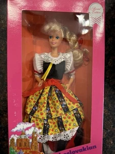Mattel Barbie 1990 Czechoslovakian Dolls of the World #7330 NRFB Box - Picture 1 of 9