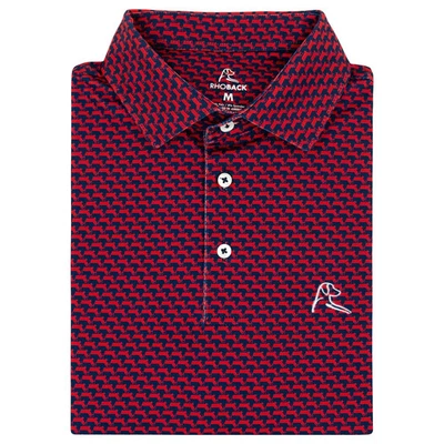 Polo de rendimiento de manga corta Rhoback The Wicked para hombre nuevo con etiquetas - Massachusetts Foto 1 de 4