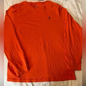 Polo Ralph Lauren Long Sleeve Orange Tee - Picture 1 of 6