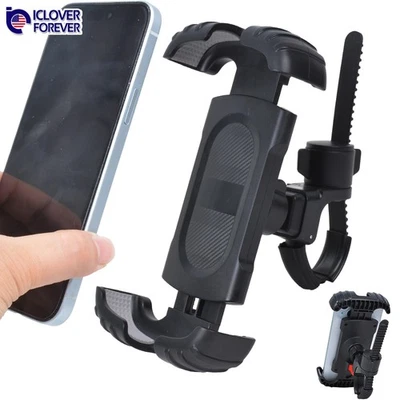 Motorcycle Cell Phone Holder MTB Bike Bicycle GPS 360° Rotatable Mount Universal - Image 1 of 4