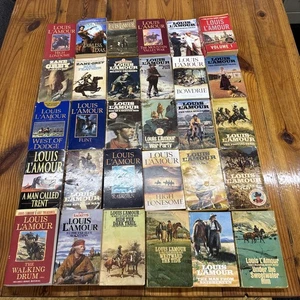 Mixed Lot of 30 Louis L’Amour Vintage Western Cowboy Paperback Books - Imagen 1 de 11