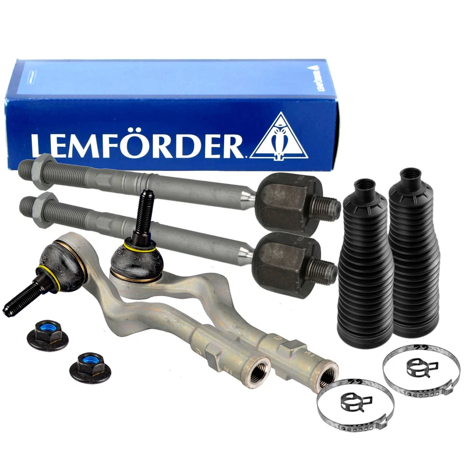LEMFÖRDER Spurstangen + Faltenbalg + Kopfe Satz für AUDI A4 B8 A5 8T3 8TA Q5 8RB - Bild 1 von 4