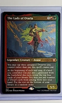 MTG Magic The Gathering DMC Dominaria Commander Foil Etched The Lady of Otaria - Image 1 of 2