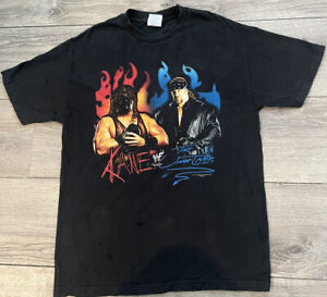 Vintage rzadka koszulka ORIG WWF Brothers of Destruction XL WWE Kane Undertaker 2001 rzadka