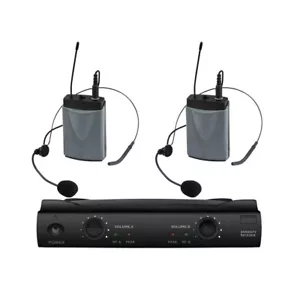 UHF Dual Wireless Cordless Microphone System for Shure UT4 Wireless Headset Kit - Picture 1 of 2