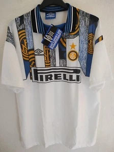 INTER MILAN 1995-1996 away BNWT Pirelli shirt camiseta maillot trikot maglia L - Picture 1 of 8