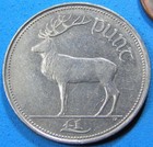 Ireland 1 Pound Punt 1990, Irish Red Deer & Harp Km-27, Free S/H After 1St Item