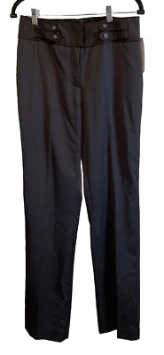 Etcetera размер 6 платье брюки шерстяная смесь высокая талия прямые штанины атласный офис новый - Изображение 1 из 4