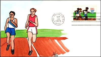 Scott 1791 - 15 Cents Running Melissa Fox Hand Painted FDC 1/1 - Image 1 of 2