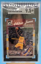 2016-17 Donruss #15 LeBron James Press Proof Silver w/Kobe Ser#’d 54/299 SGC 9.5