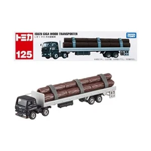 Takara Tomy Long Type Tomica No.125 Isuzu Giga Wood Transport Vehicle F/S wT JP - Picture 1 of 5