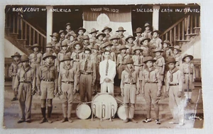 C. 1930's RPPC Boy Scouts of America Troop # 102 Tacloban, Philippines - Bild 1 von 3