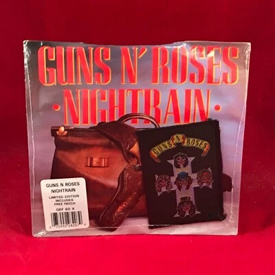 GUNS N ROSES Nightrain 1989 UK 7" vinyl single + PATCH NEW & SEALED 45 GEF60X - Image 1 of 2