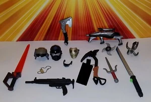GI JOE Sigma 6 Lot Weapons Parts SGT Boulder Firefly LT Torpedo Desert Wolf - Picture 1 of 3