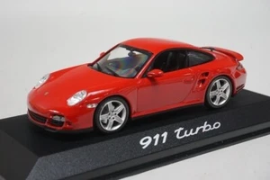 1:43 MINICHAMPS WAP02013116 Dealer-made Porsche 911 Turbo Red model car - Picture 1 of 11