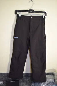 MAGELLAN Softshell Ski Snow Thick Cold Weather Pants Fleece Lined BOY S 8 Black - Picture 1 of 17