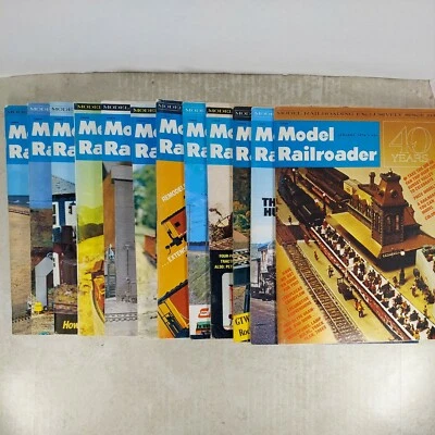 Model Railroader Magazine 1974 Complete Year 12 Issues B29 - Image 1 of 4