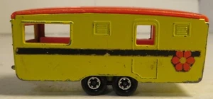 Vintage Lesney Matchbox Superfast 1970 Trailer Caravan Camper Tag A Long Used - Picture 1 of 15