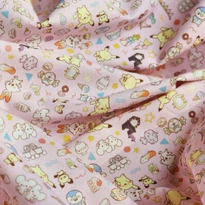 Pocket Monster Pokemon Peaceful Place Pink Fabric made in Korea by the Half Yard - Picture 1 of 10