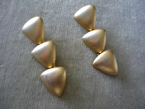 PENDIENTES DE ORO CEPILLADO DULCE PERFORADO/GOTAS PARA EL CORAZÓN - Imagen 1 de 4