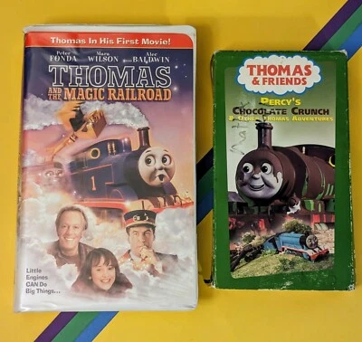 Thomas Magic Railroad & Percy's Chocolate Crunch (VHS Tapes) Kid Train TV Movie - Image 1 of 4