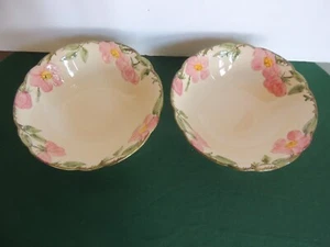 2 Early Franciscan Desert Rose 9" Round Serving Bowls California USA - Picture 1 of 8