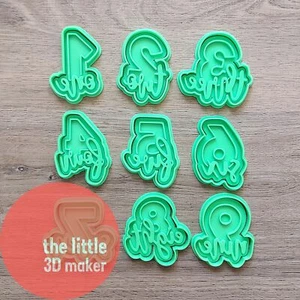 Number Letter Cookie Cutter Stamp Fondant Embosser Birthday - Picture 1 of 20