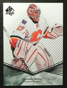 2011-12 11/12 SP auténtico novato extendido R10 Leland Irving Calgary Flames - Imagen 1 de 2