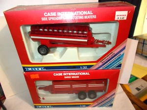1988 ERTL 1:32 Diecast Case International Side Spreader 659/Barge Wagon 223 DAMG - Picture 1 of 17