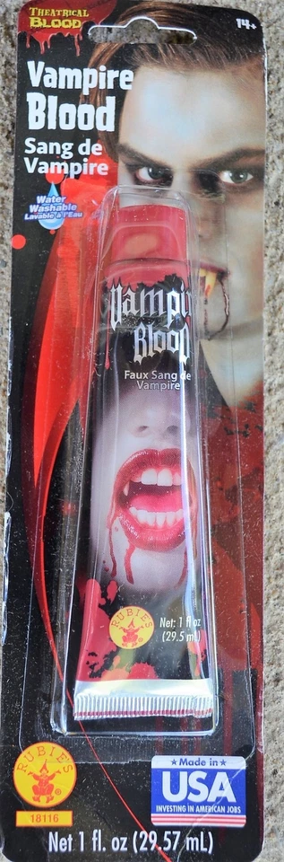 Vampiro Teatral Sangre Drácula Demonio Disfraz Accesorio Halloween Foto 1 de 1