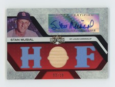 2008 Topps Triple Threads Stan Musial Jersey Auto HOF /18 Game Used