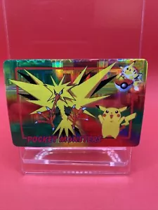 Pegatina de venta Pocket Monster Anime Collection 1998 Zapdos y Pikachu Bandai - Imagen 1 de 2