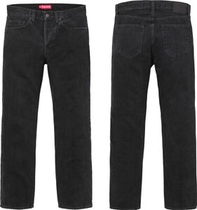 supremewashed black jeans 36inch デニム/ジーンズ パンツ メンズ 商品割引