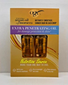 OGX Renewing Argan Oil of Morocco Extra Penetrating Oil, Two 3.3 oz (100ml) - Picture 1 of 2