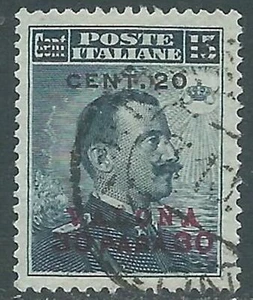 1916 LEVANTE VALONA USATO SOPRASTAMPATO 20 CENT SU 30 PA SU 15 CENT - SV26-5 - Picture 1 of 1