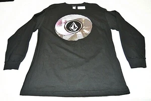 Volcom Men's Crew Neck Sweatshirt Pullover Long Sleeve Graphic Black Size L NWT - Picture 1 of 7